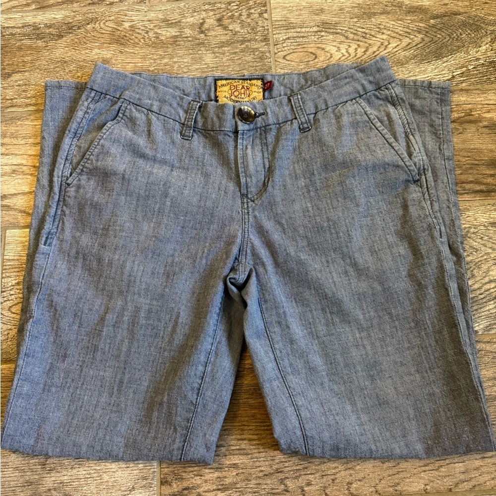 Dear John Blue Straight Leg Pants. Size 27 - Picture 2 of 10